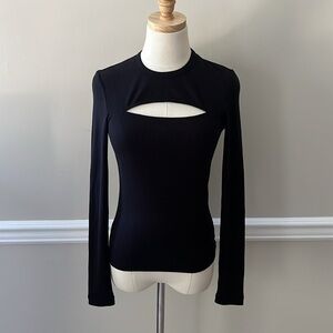Pistola long sleeve cutout top
